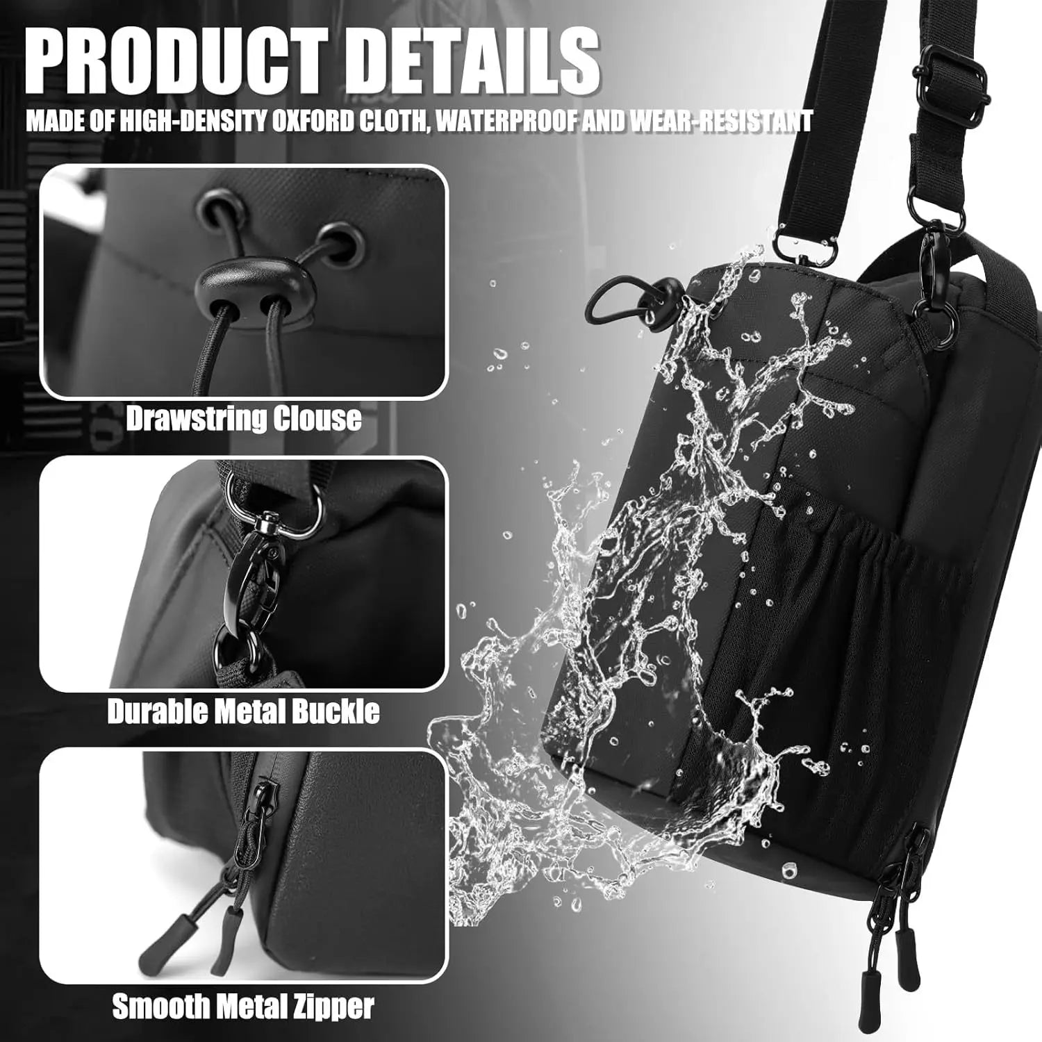 Portable and magnetic gym bag