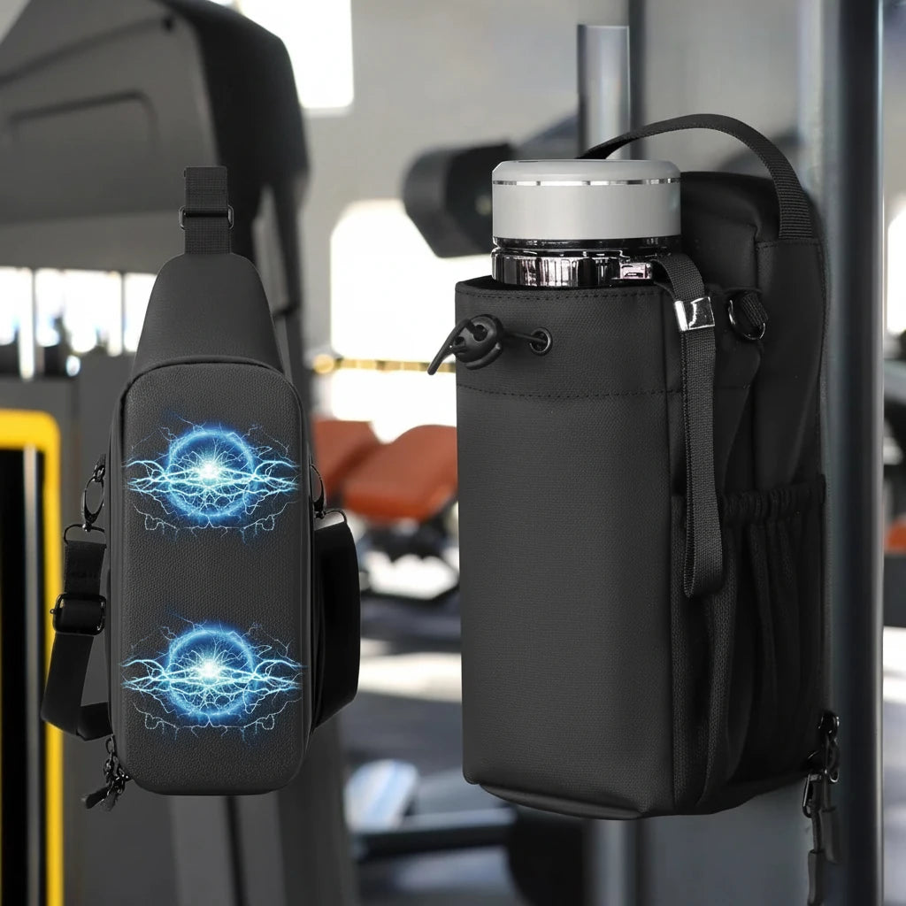 Portable and magnetic gym bag