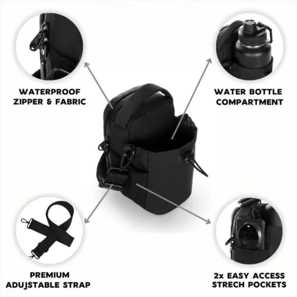 Portable and magnetic gym bag
